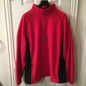 Starter 1/4 zip pullover jacket Men GA Bulldogs